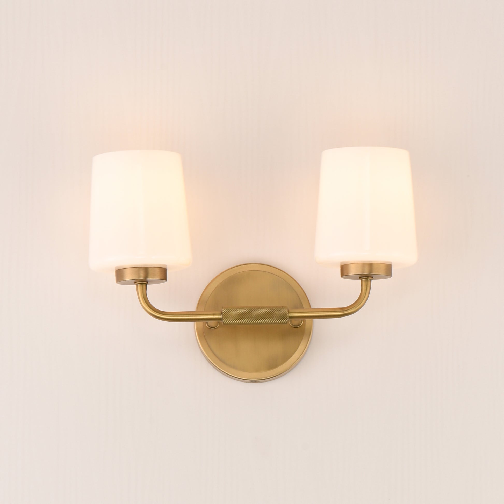 Durham 2-Light Sconce Natural Aged Brass by Maxim Lighting