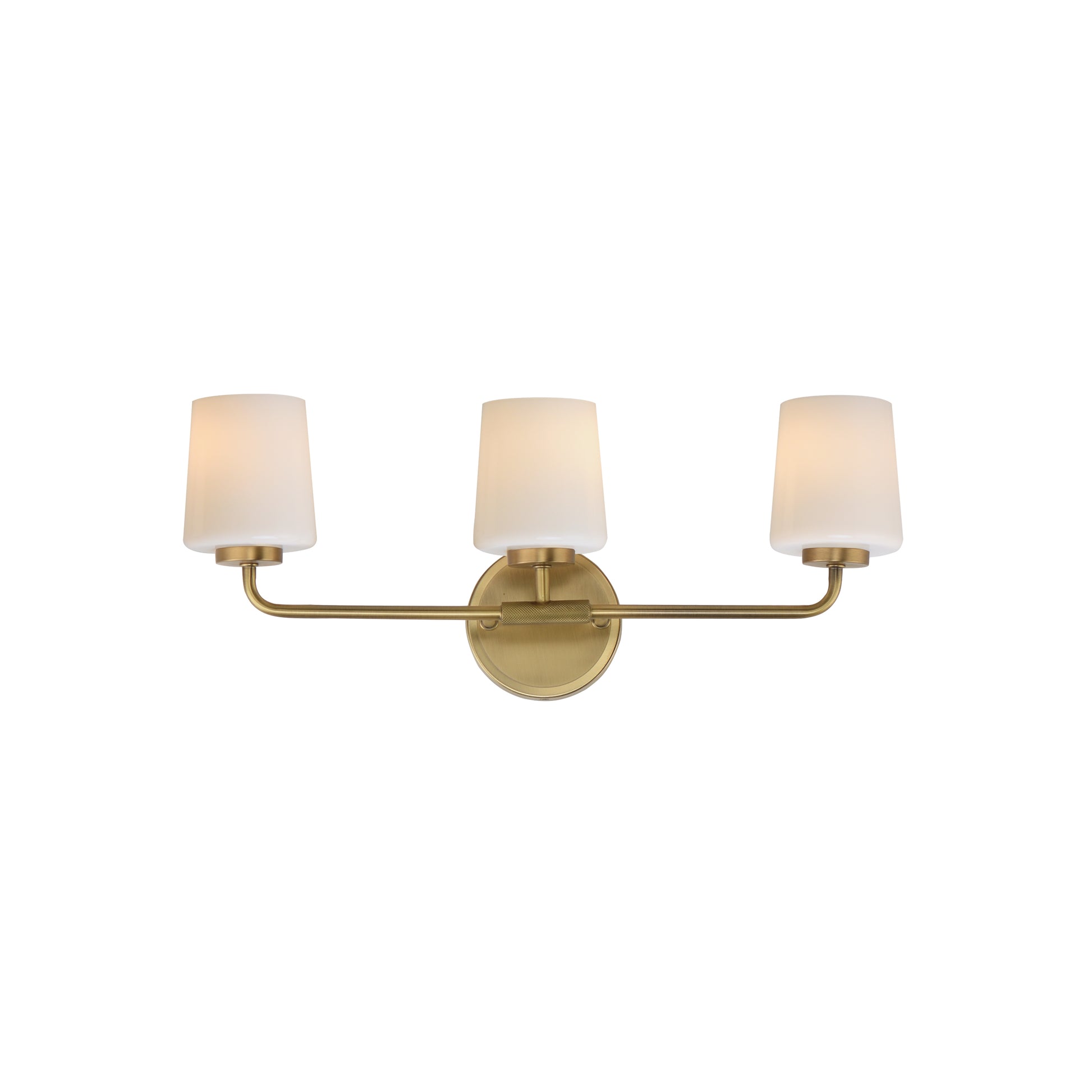 Durham 3-Light Bath Vanity Natural Aged Brass by Maxim Lighting