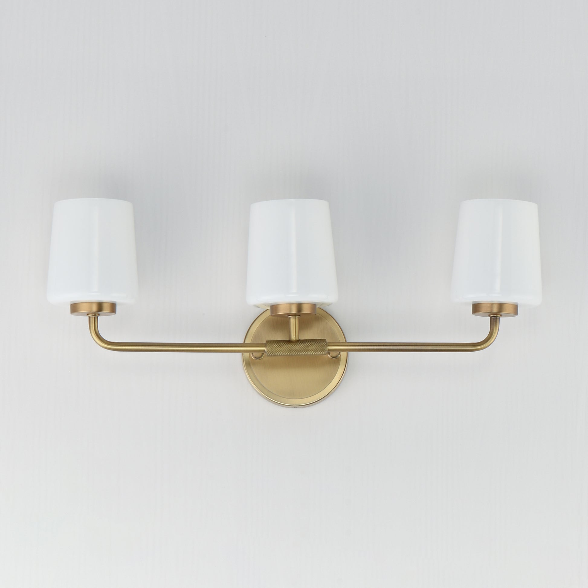 Durham 3-Light Bath Vanity Natural Aged Brass by Maxim Lighting