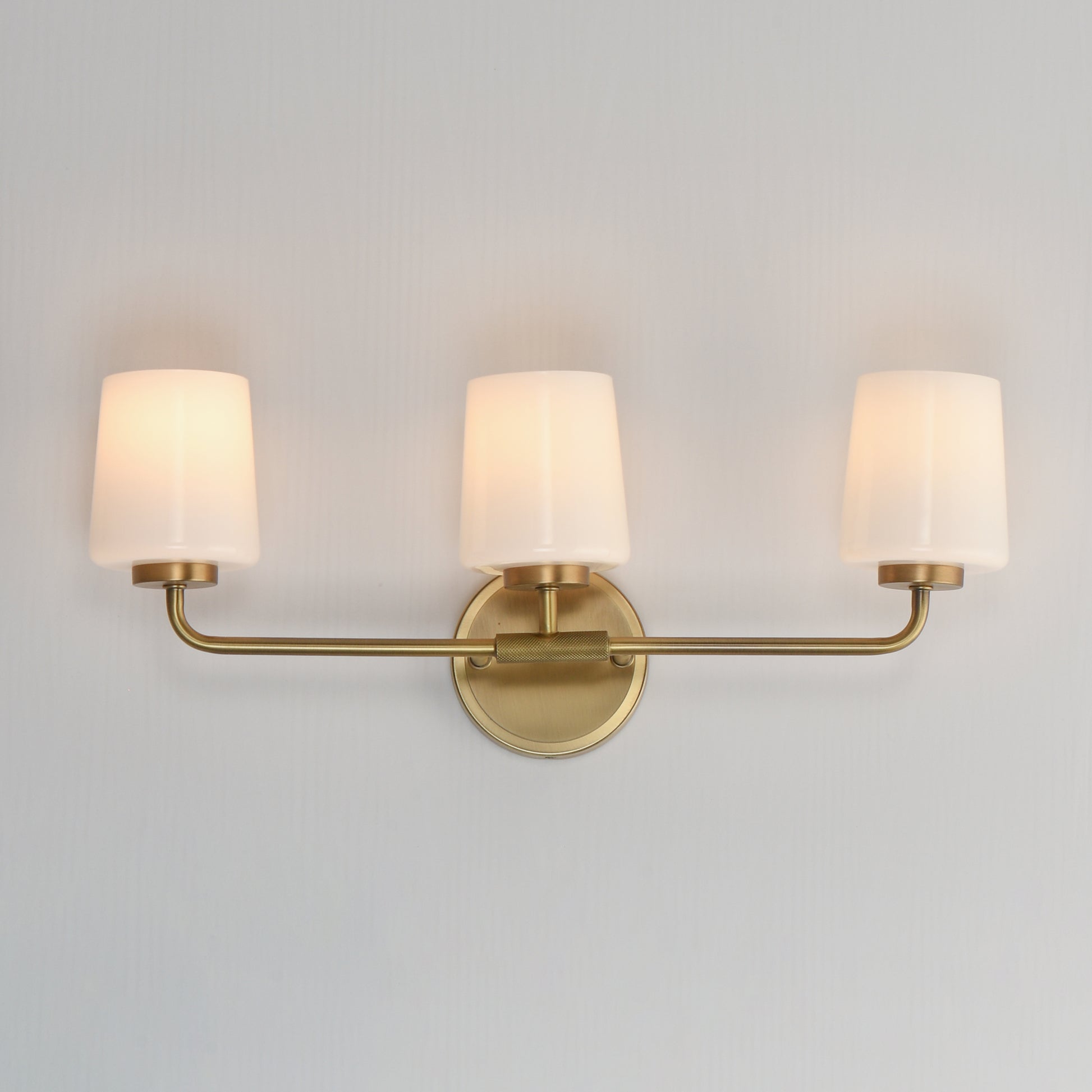 Durham 3-Light Bath Vanity Natural Aged Brass by Maxim Lighting