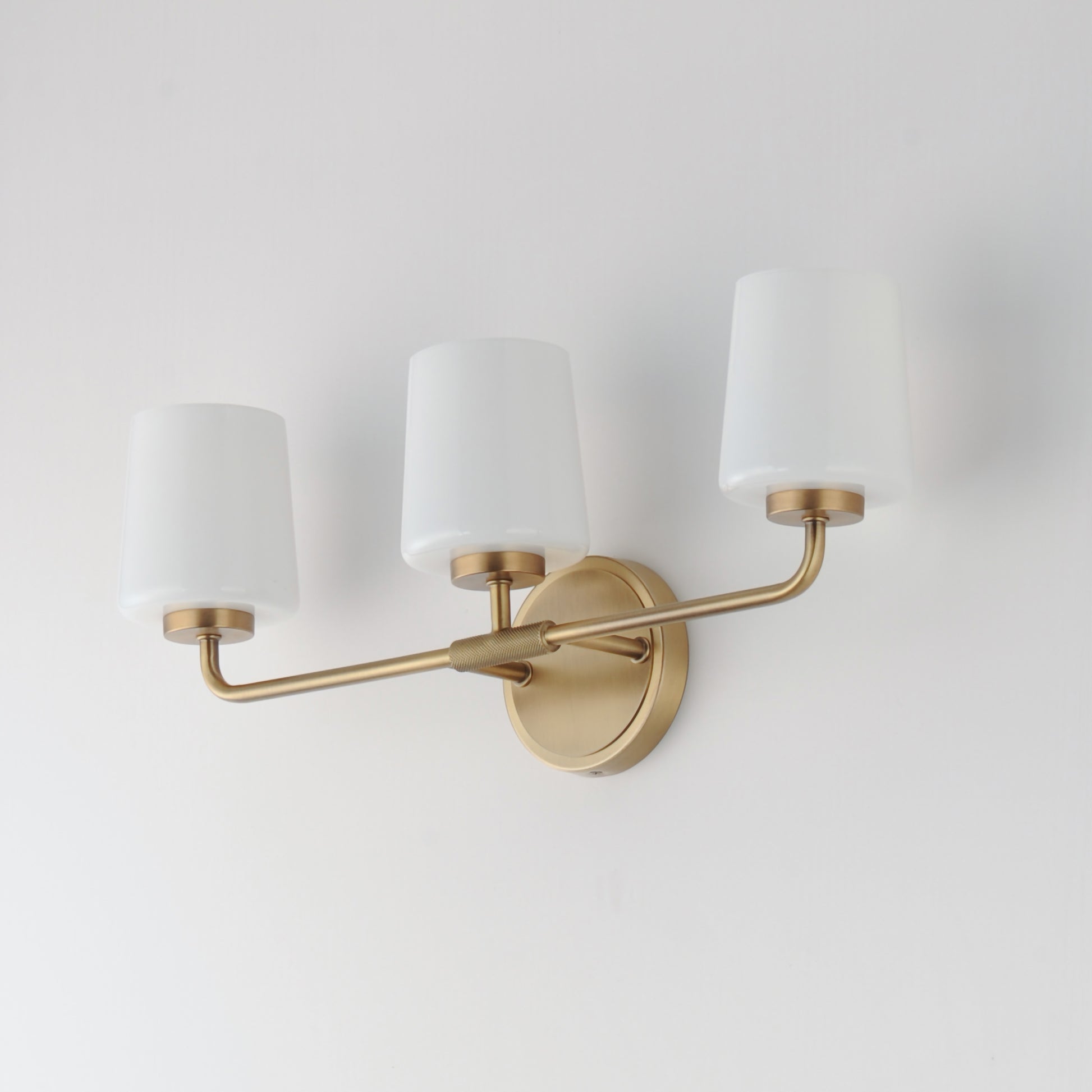 Durham 3-Light Bath Vanity Natural Aged Brass by Maxim Lighting
