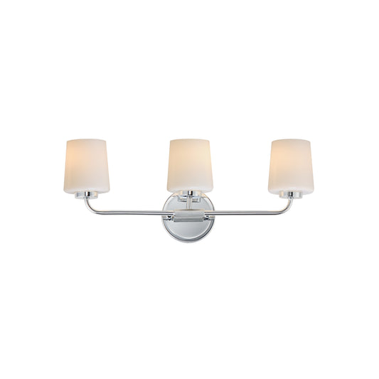 Durham 3-Light Bath Vanity Polished Chrome by Maxim Lighting