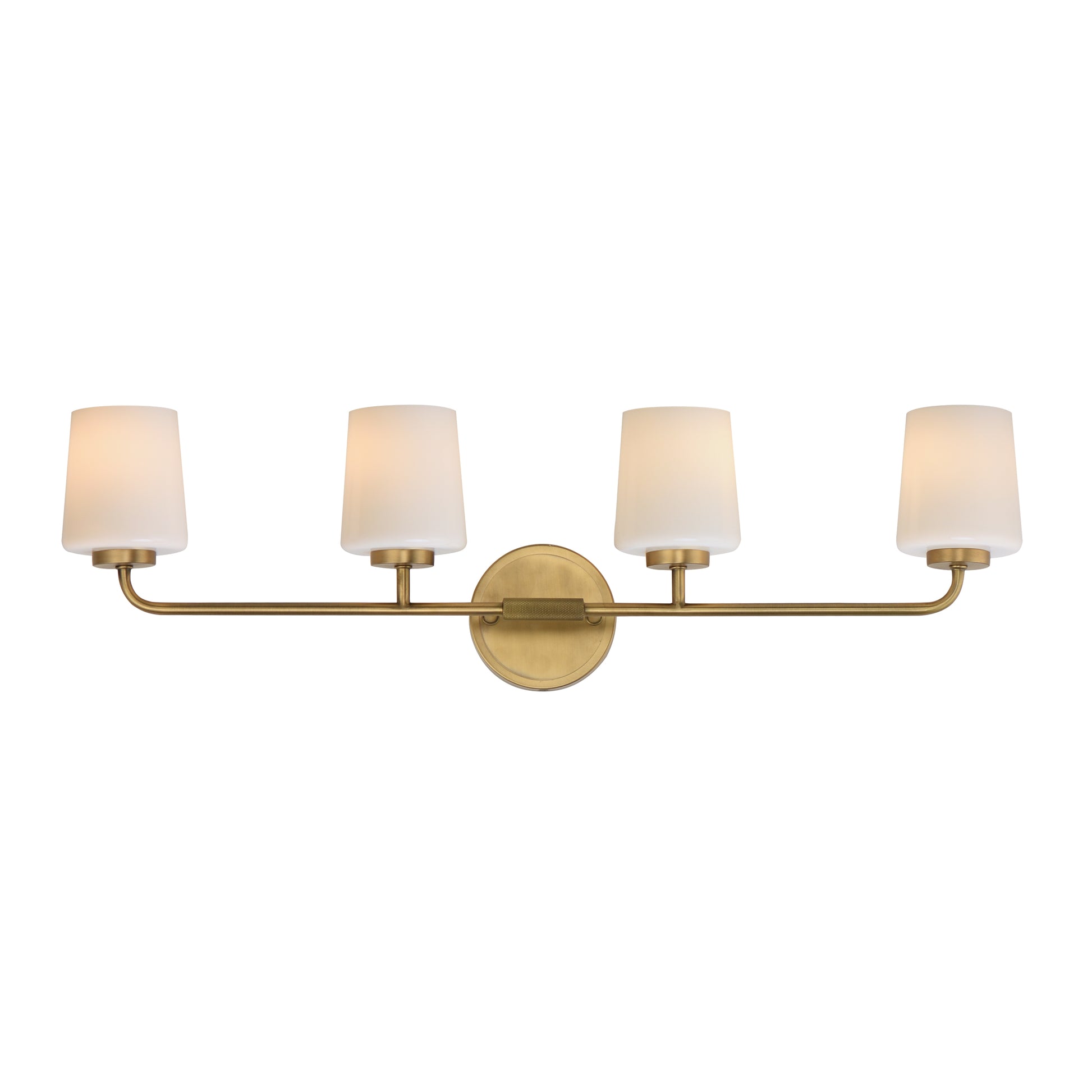 Durham 4-Light Bath Vanity Natural Aged Brass by Maxim Lighting