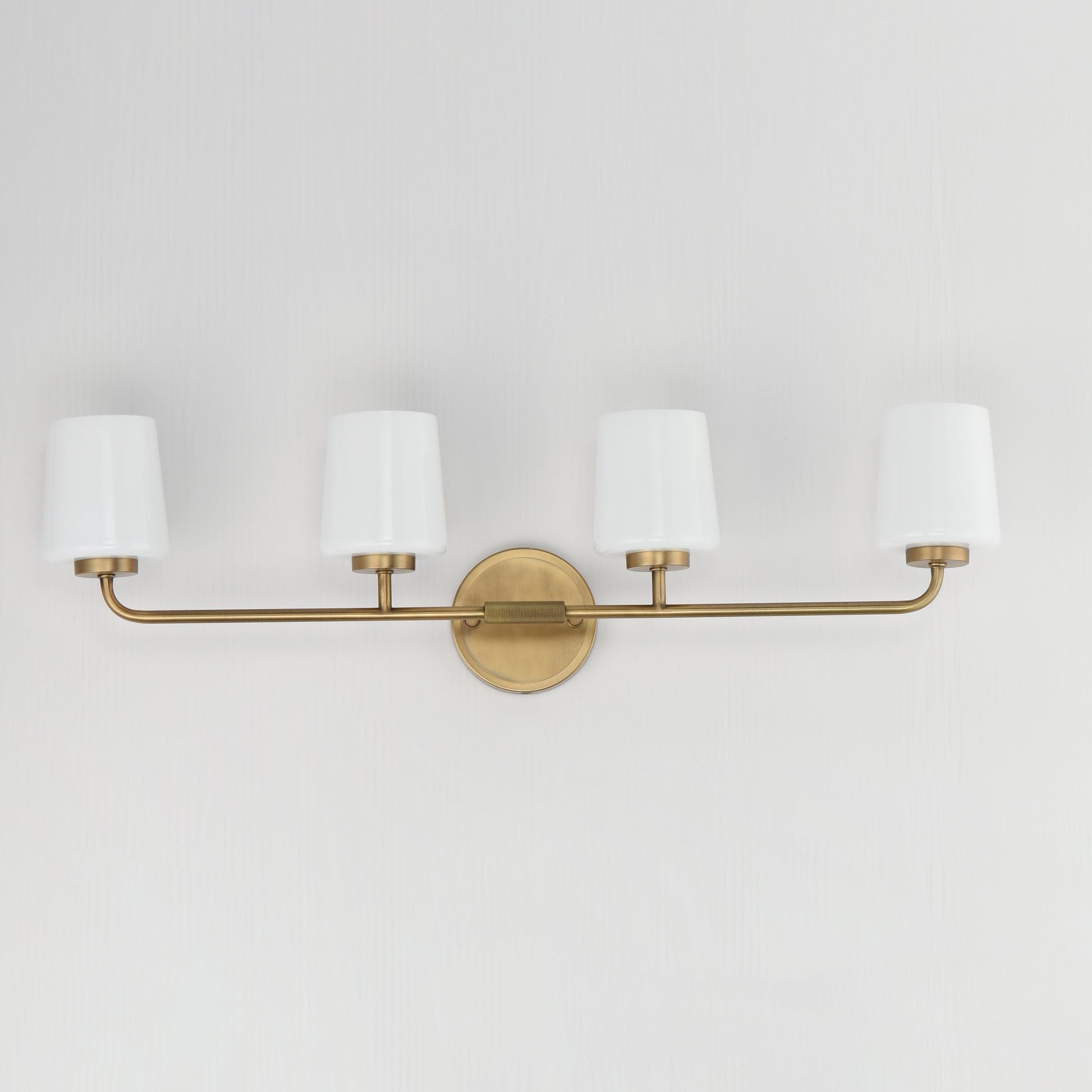 Durham 4-Light Bath Vanity Natural Aged Brass by Maxim Lighting