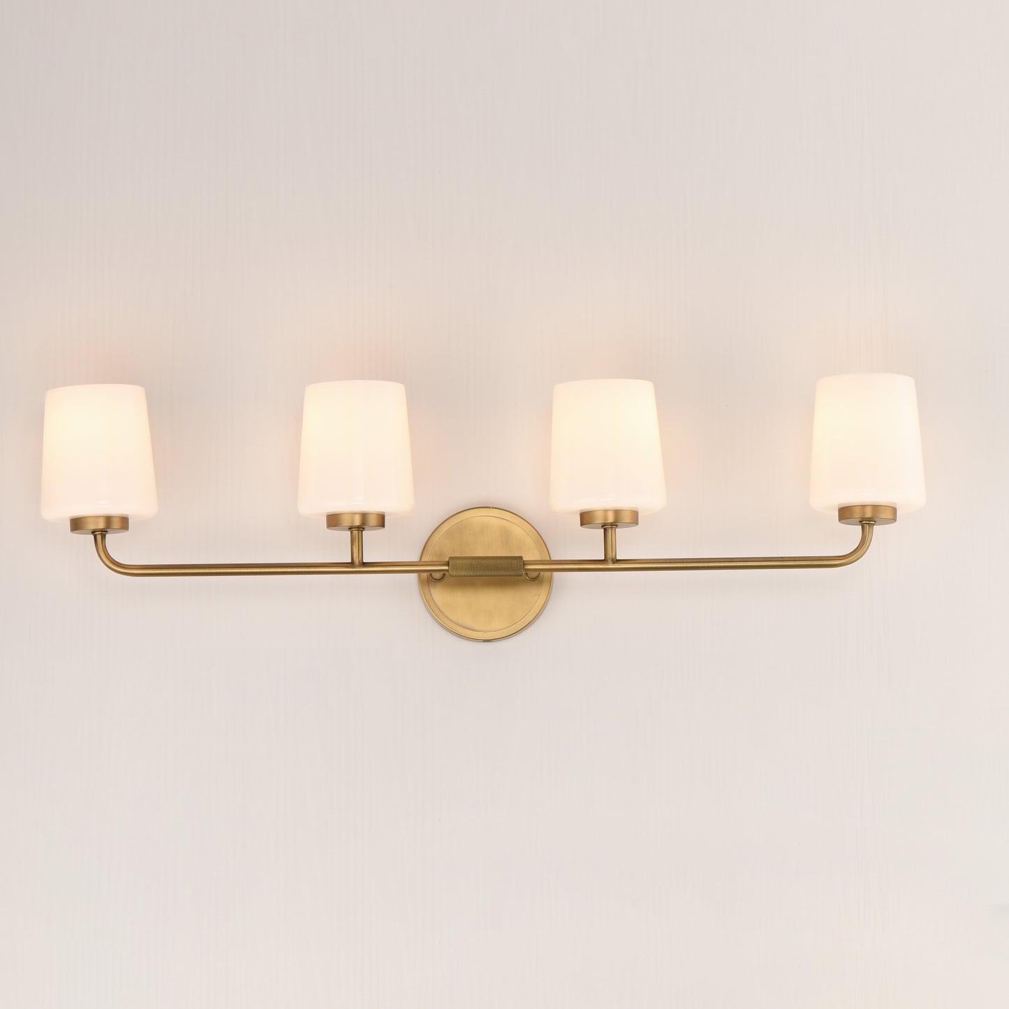 Durham 4-Light Bath Vanity Natural Aged Brass by Maxim Lighting