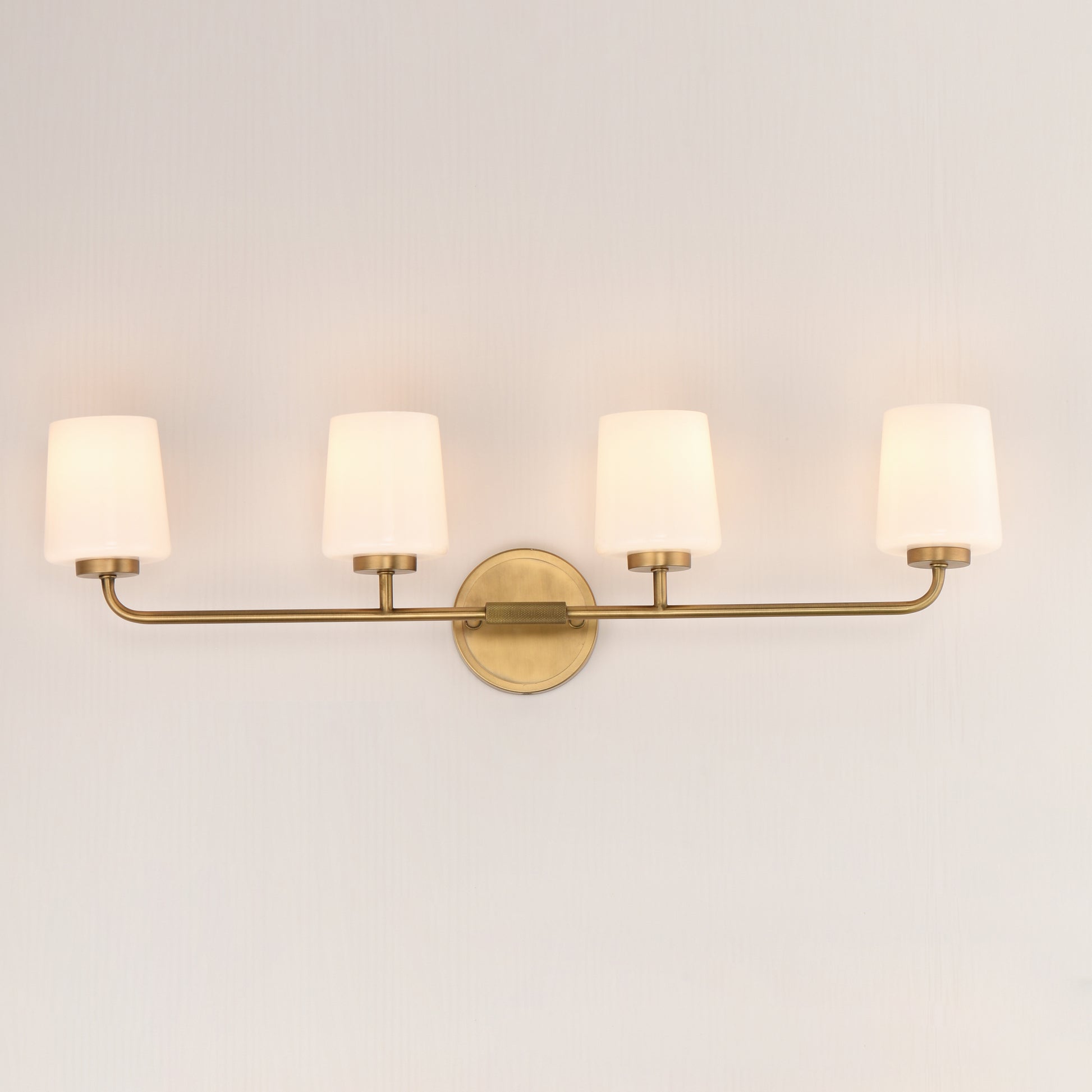 Durham 4-Light Bath Vanity Natural Aged Brass by Maxim Lighting