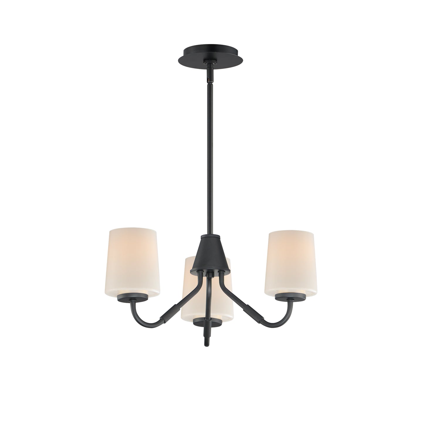 Durham 3-Light Chandelier Black by Maxim Lighting