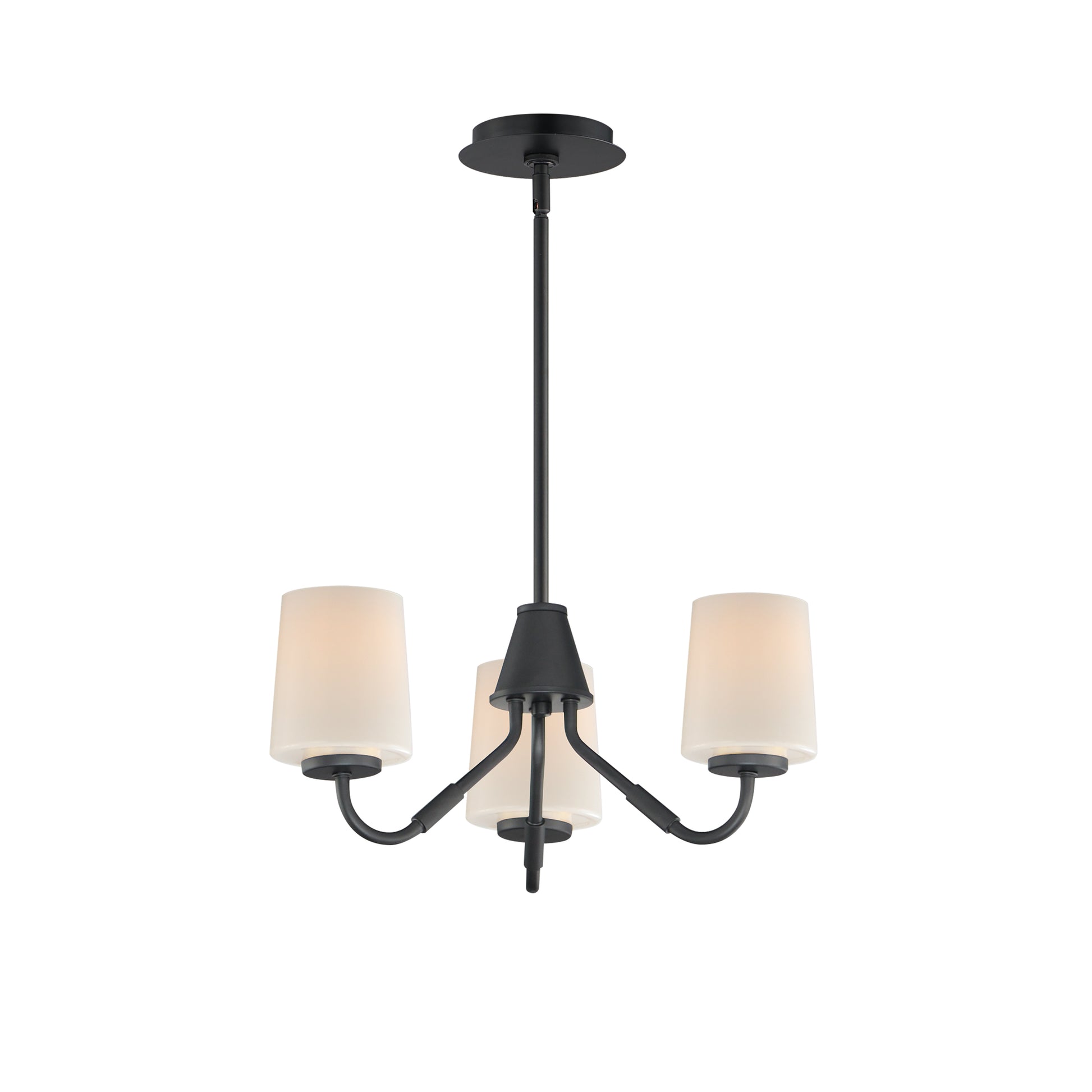 Durham 3-Light Chandelier Black by Maxim Lighting