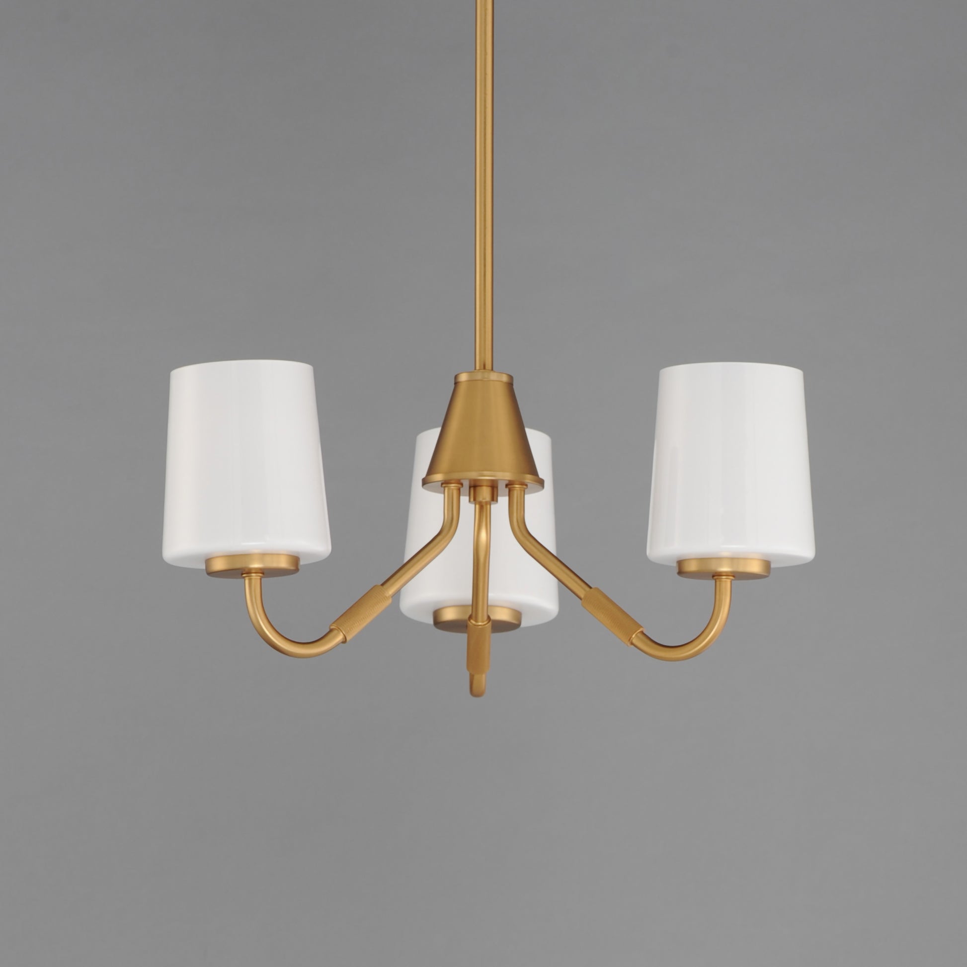 Durham 3-Light Chandelier Natural Aged Brass by Maxim Lighting