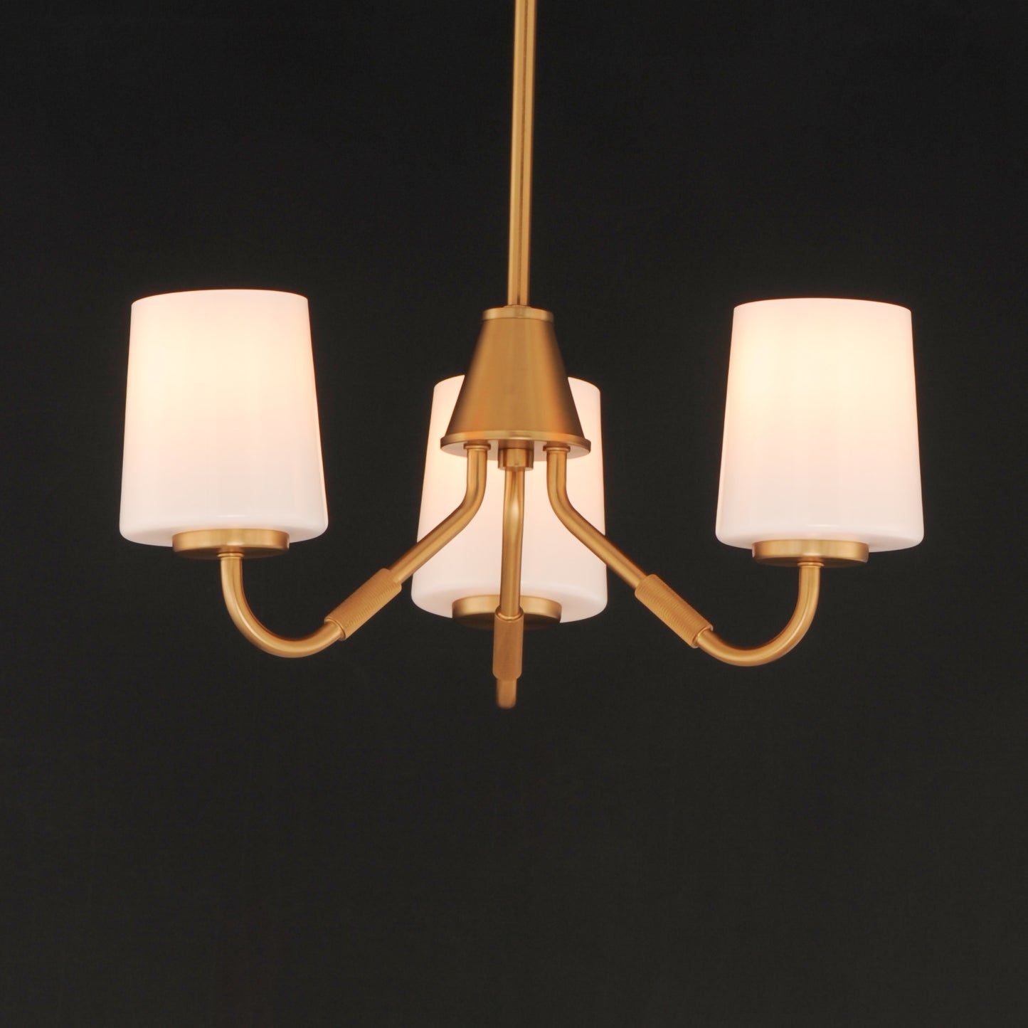 Durham 3-Light Chandelier Natural Aged Brass by Maxim Lighting