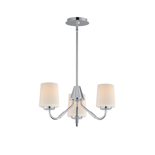 Durham 3-Light Chandelier Polished Chrome by Maxim Lighting
