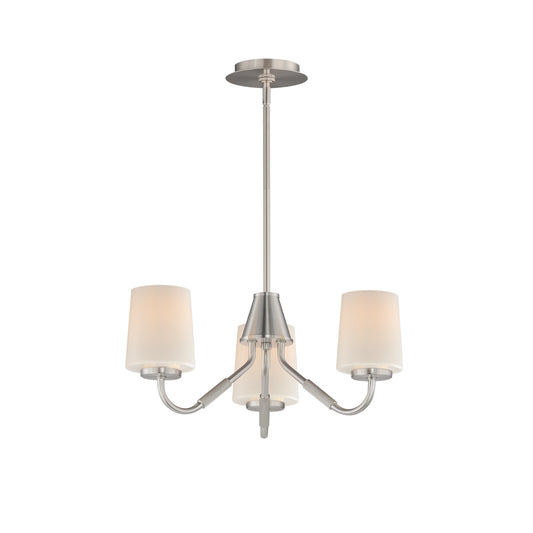 Durham 3-Light Chandelier Satin Nickel by Maxim Lighting