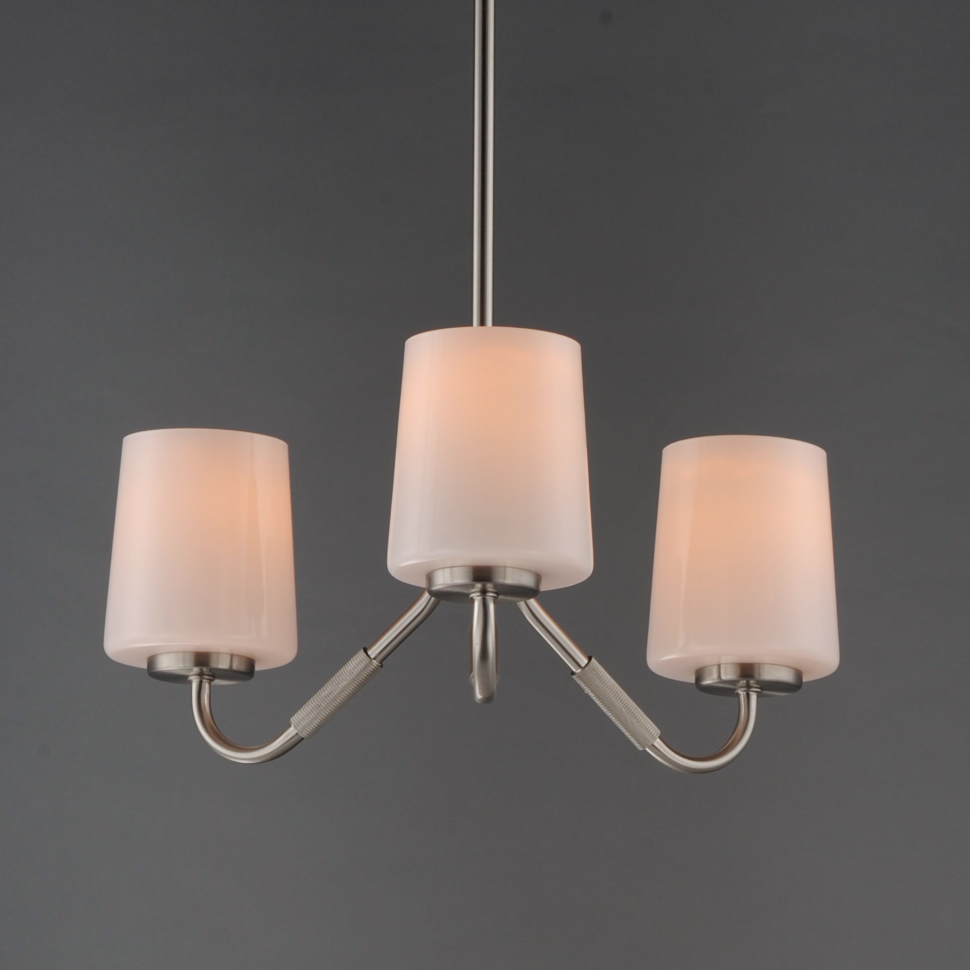 Durham 3-Light Chandelier Satin Nickel by Maxim Lighting
