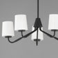 Durham 5-Light Chandelier Black by Maxim Lighting