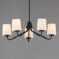 Durham 5-Light Chandelier Black by Maxim Lighting