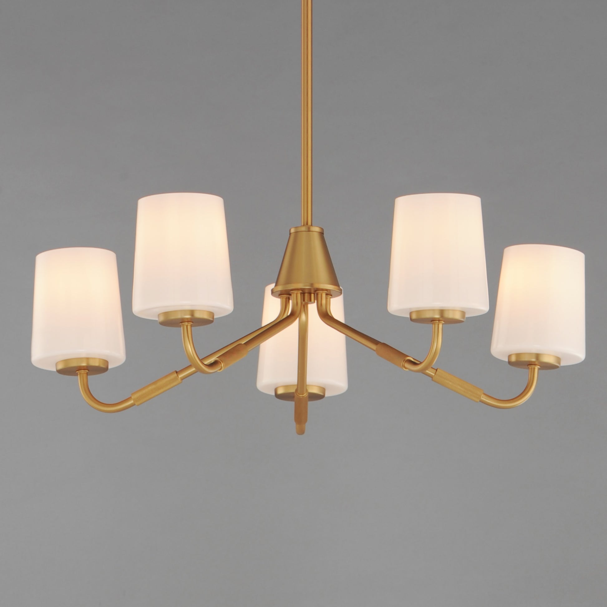 Durham 5-Light Chandelier Natural Aged Brass by Maxim Lighting