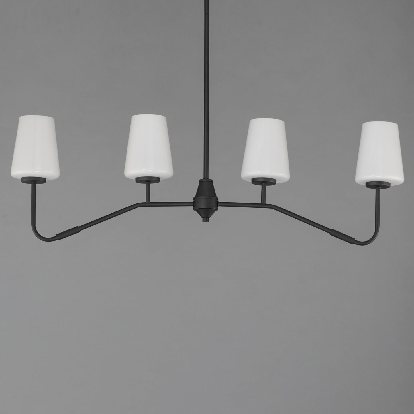 Durham 4-Light Linear Chandelier Black by Maxim Lighting