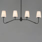 Durham 4-Light Linear Chandelier Black by Maxim Lighting