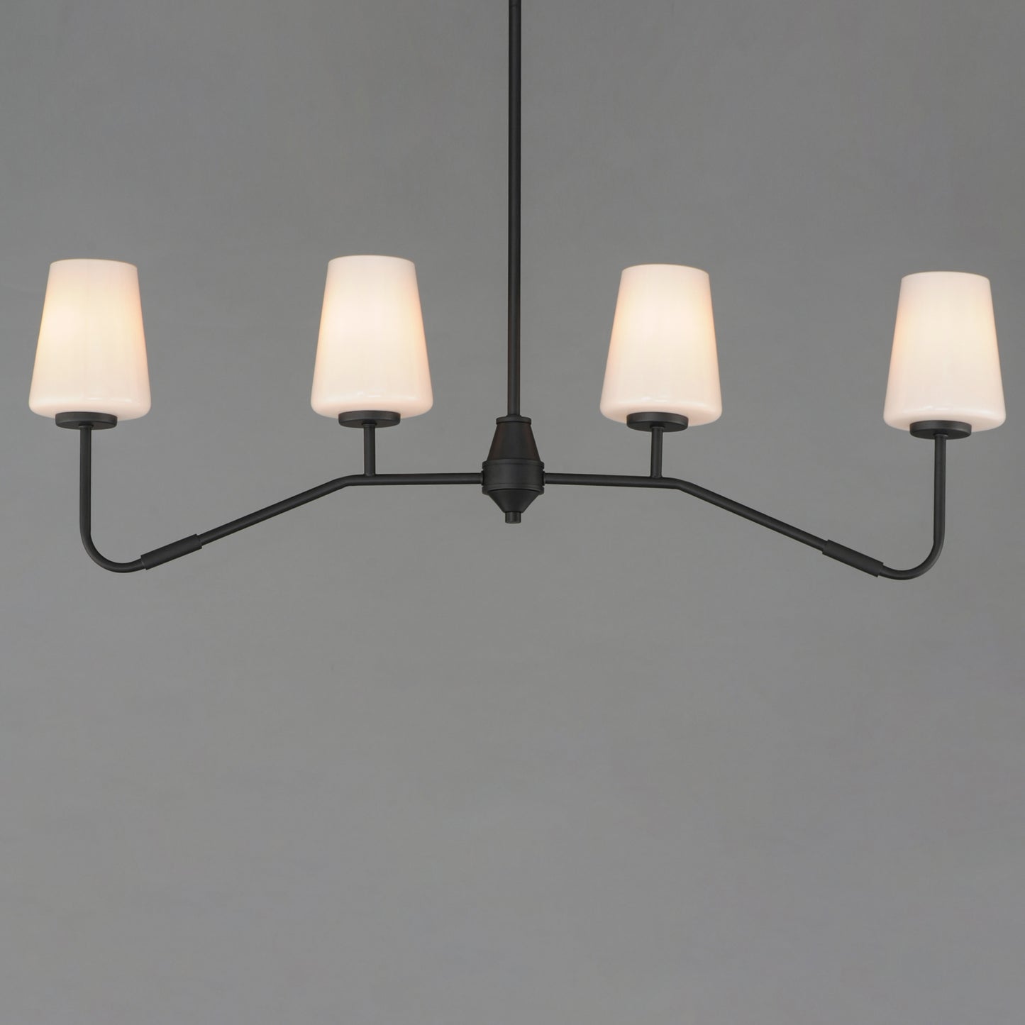 Durham 4-Light Linear Chandelier Black by Maxim Lighting