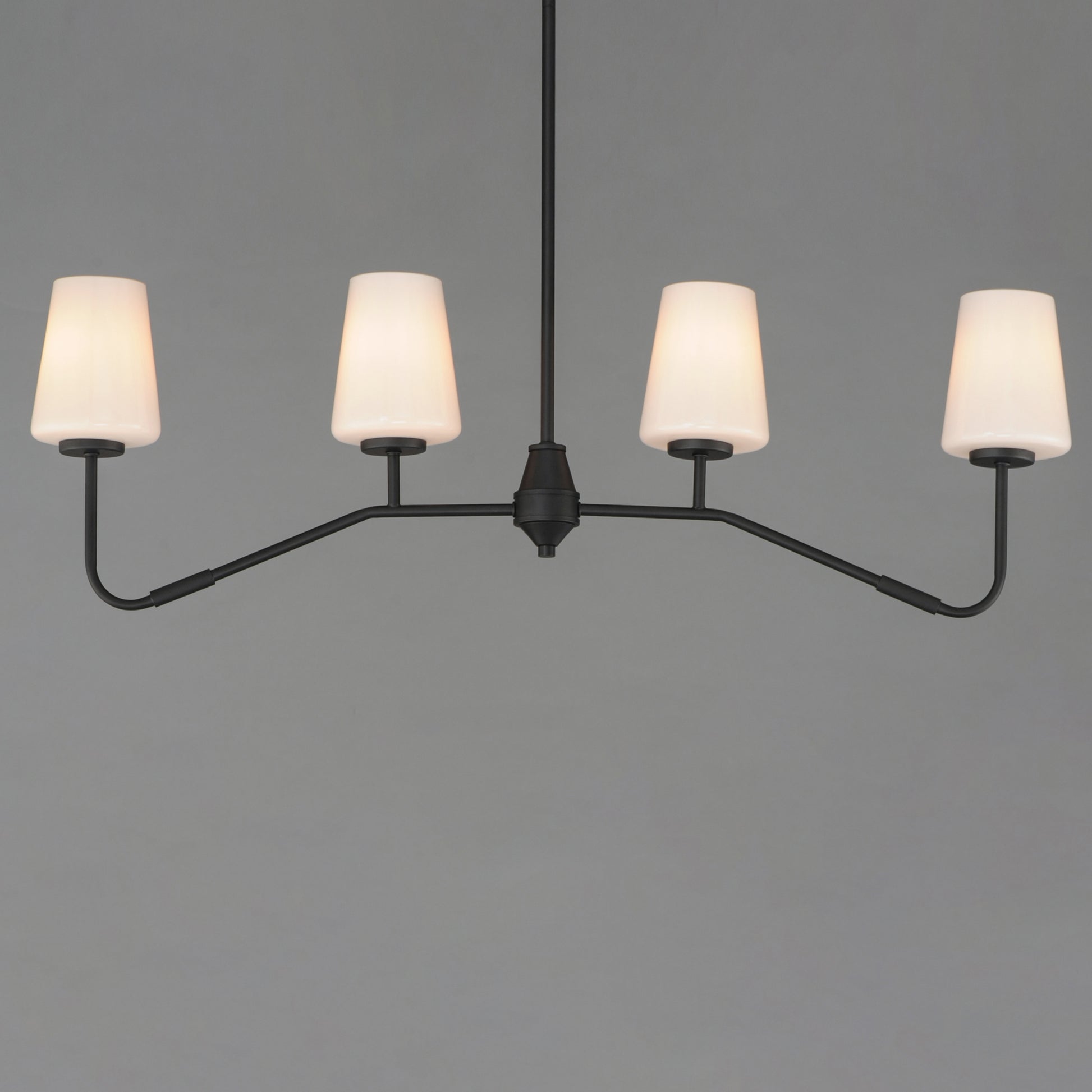 Durham 4-Light Linear Chandelier Black by Maxim Lighting