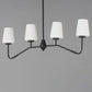 Durham 4-Light Linear Chandelier Black by Maxim Lighting