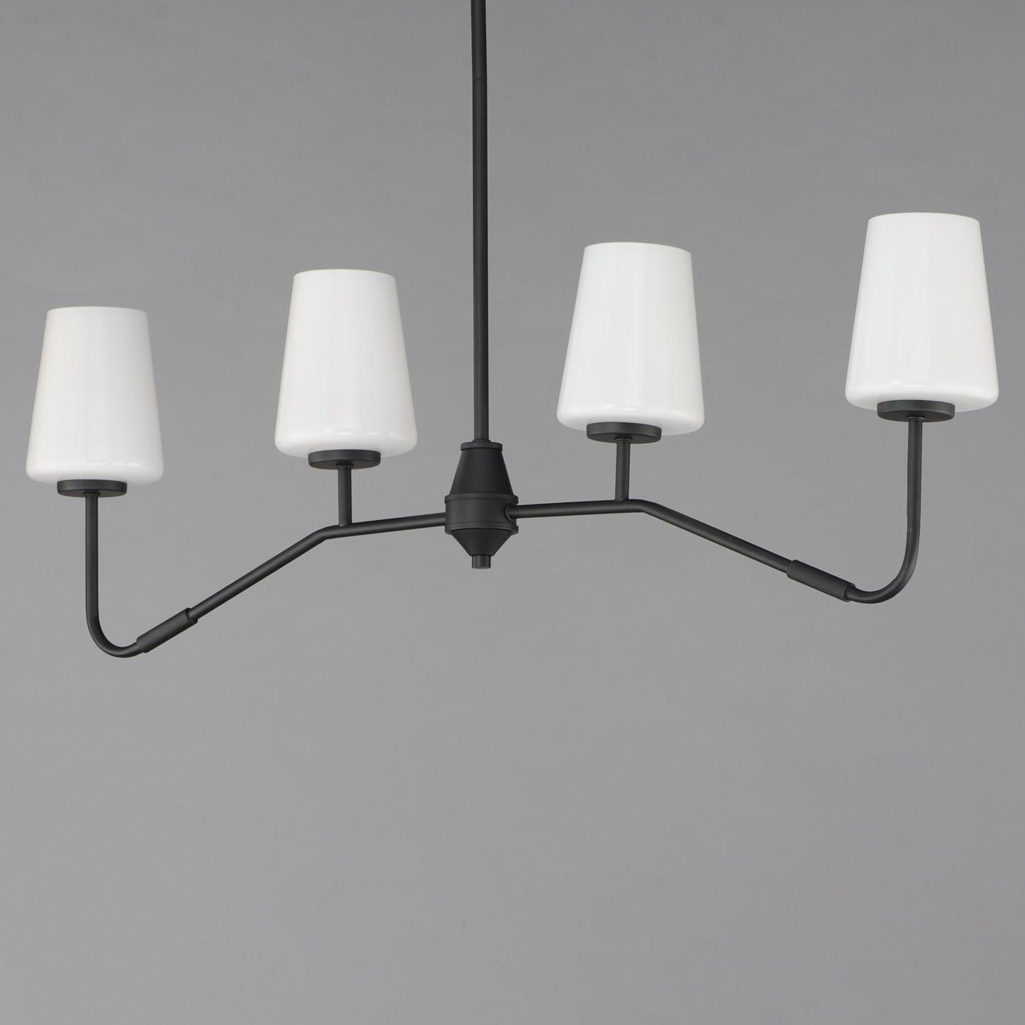 Durham 4-Light Linear Chandelier Black by Maxim Lighting