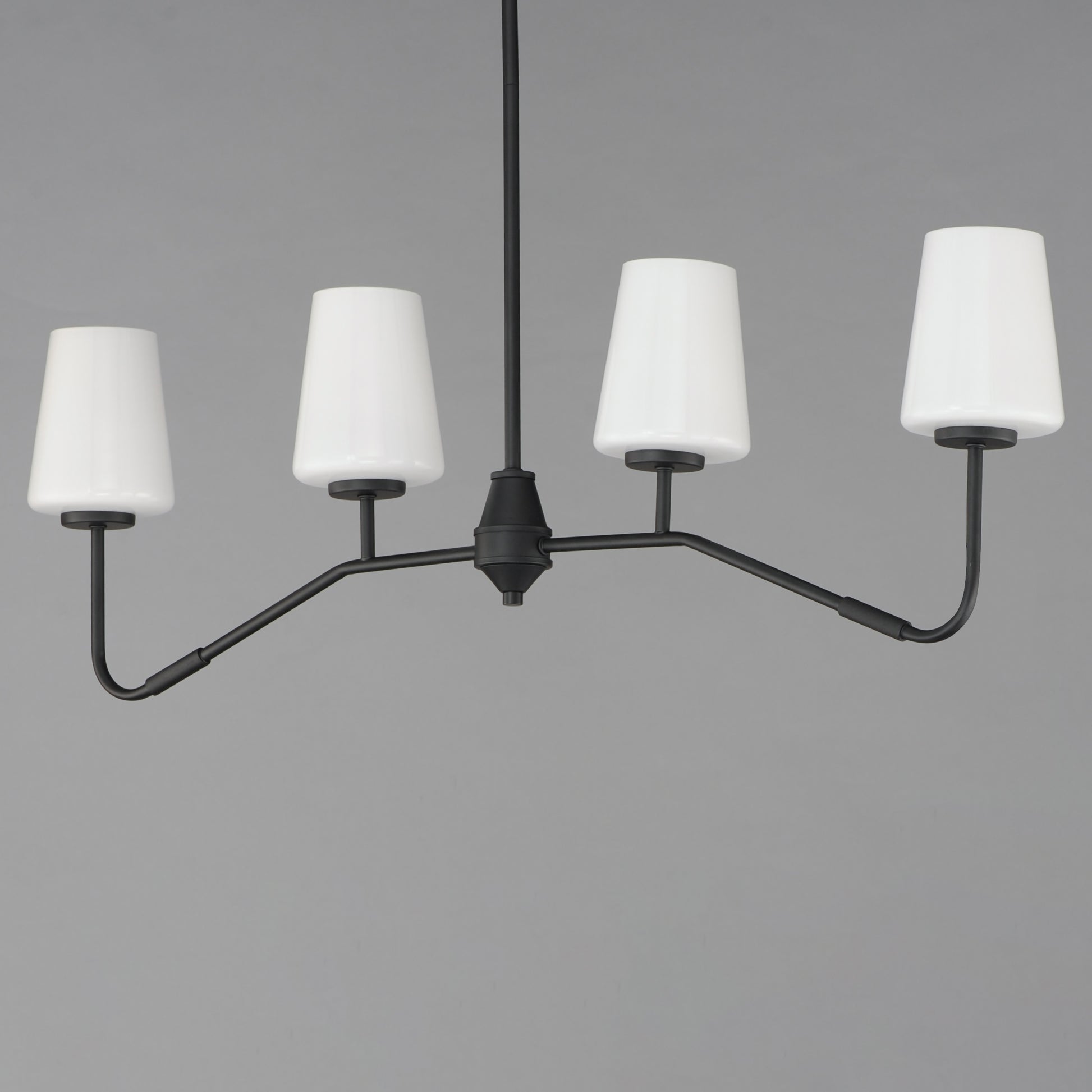 Durham 4-Light Linear Chandelier Black by Maxim Lighting