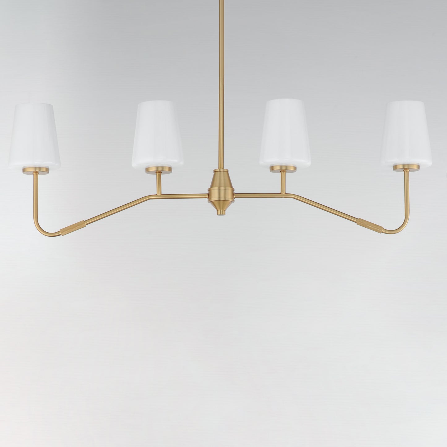 Durham 4-Light Linear Chandelier Natural Aged Brass by Maxim Lighting