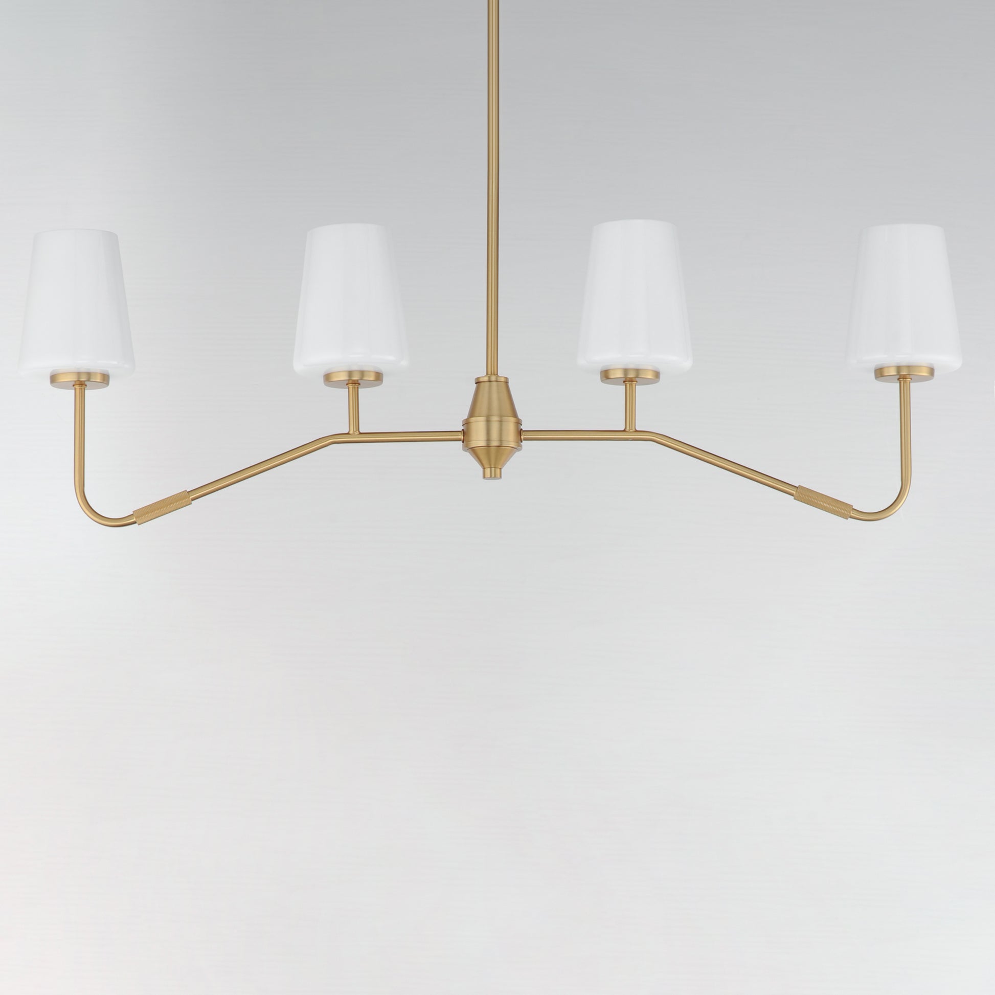 Durham 4-Light Linear Chandelier Natural Aged Brass by Maxim Lighting