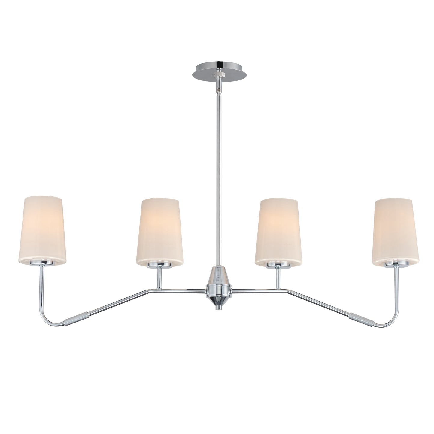 Durham 4-Light Linear Chandelier Polished Chrome by Maxim Lighting
