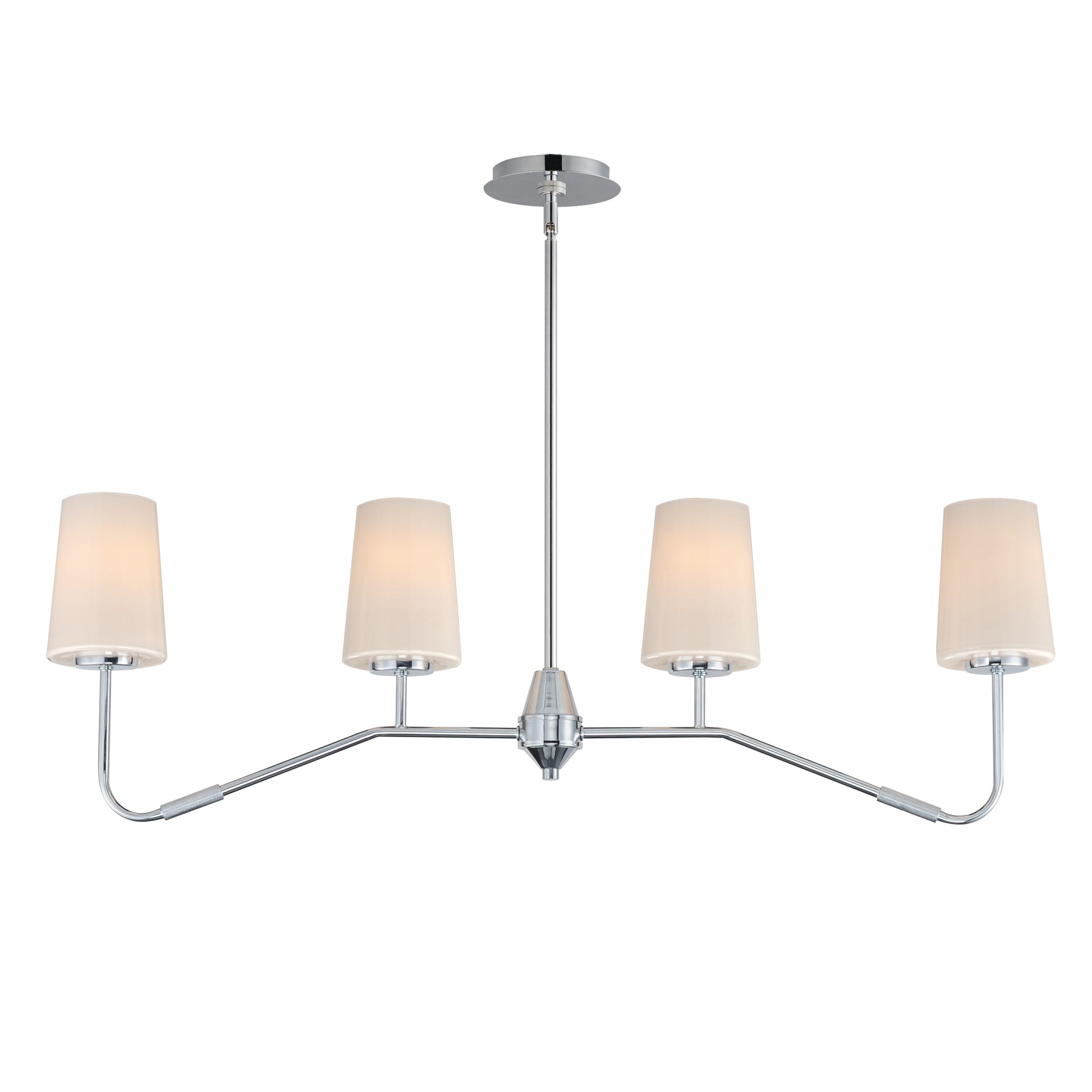 Durham 4-Light Linear Chandelier Polished Chrome by Maxim Lighting