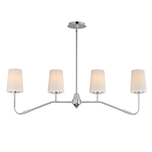 Durham 4-Light Linear Chandelier Polished Chrome by Maxim Lighting