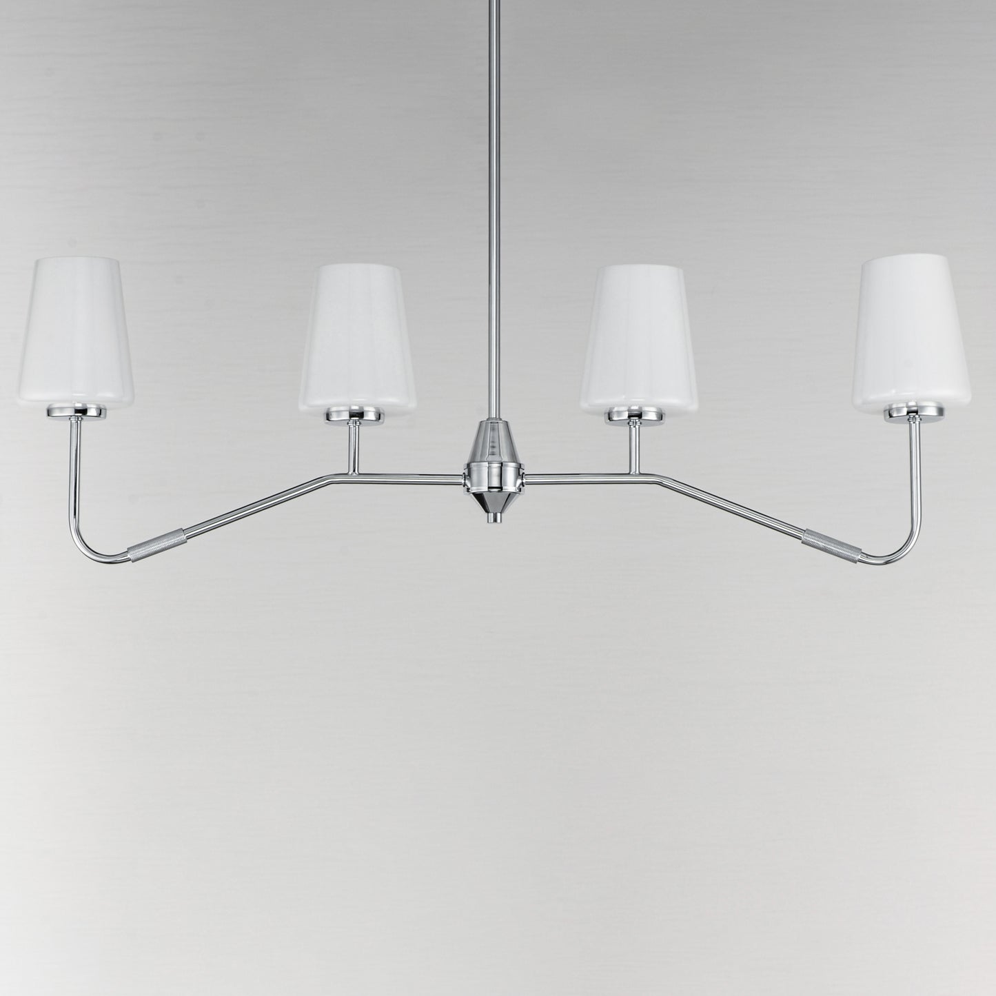 Durham 4-Light Linear Chandelier Polished Chrome by Maxim Lighting