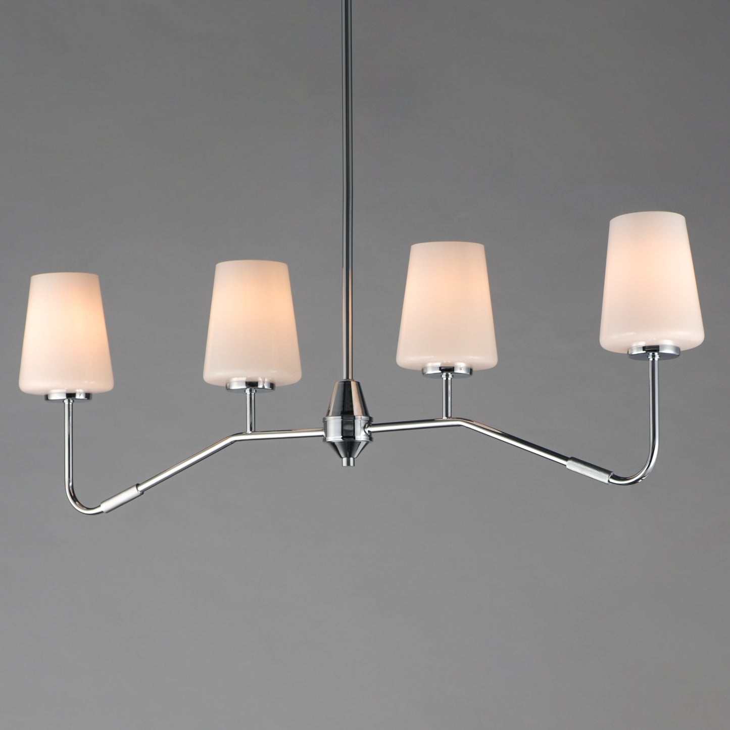 Durham 4-Light Linear Chandelier Polished Chrome by Maxim Lighting