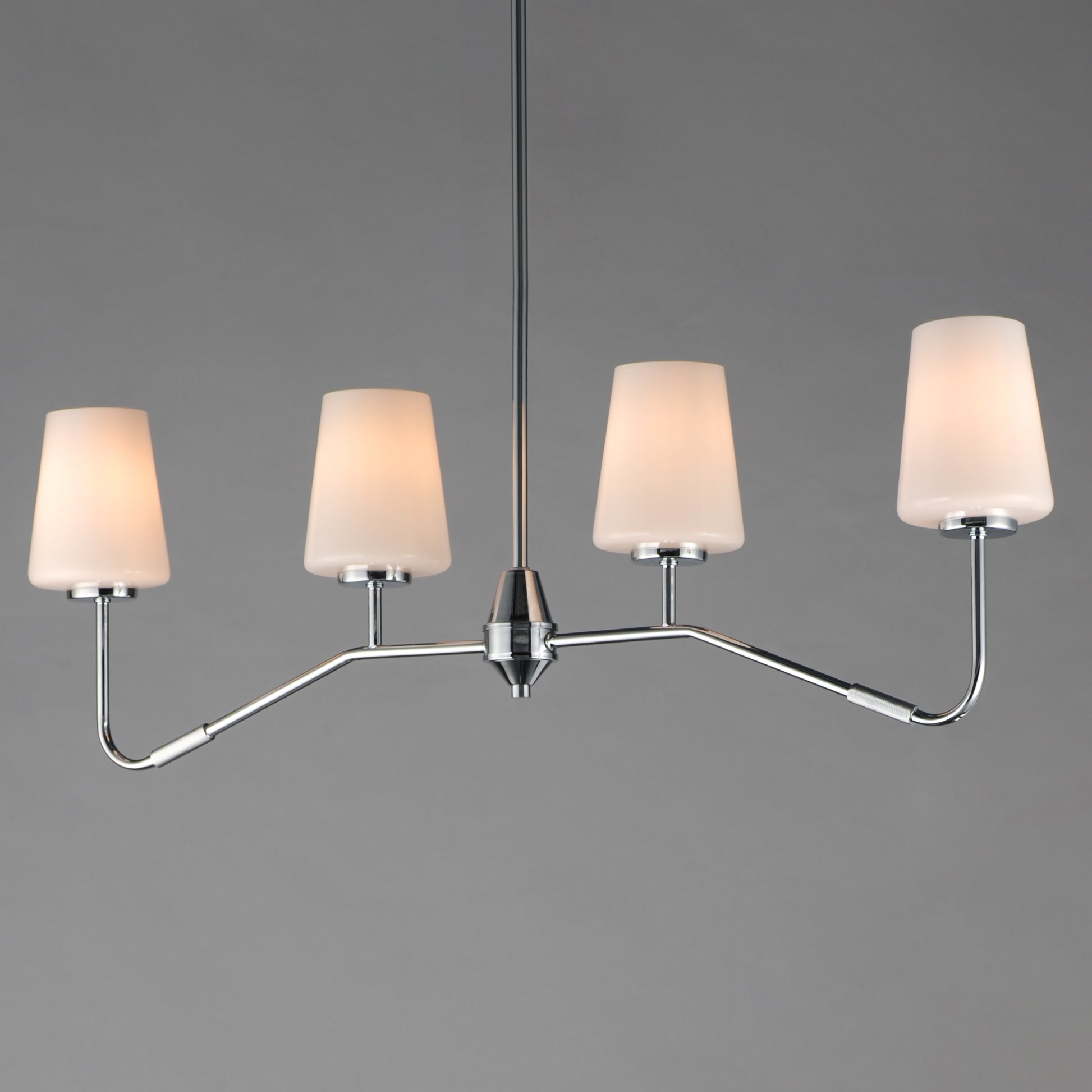 Durham 4-Light Linear Chandelier Polished Chrome by Maxim Lighting