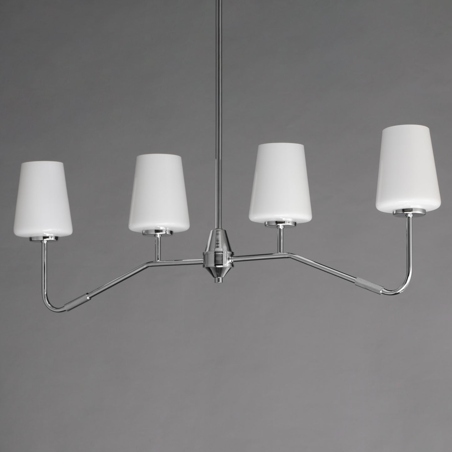 Durham 4-Light Linear Chandelier Polished Chrome by Maxim Lighting