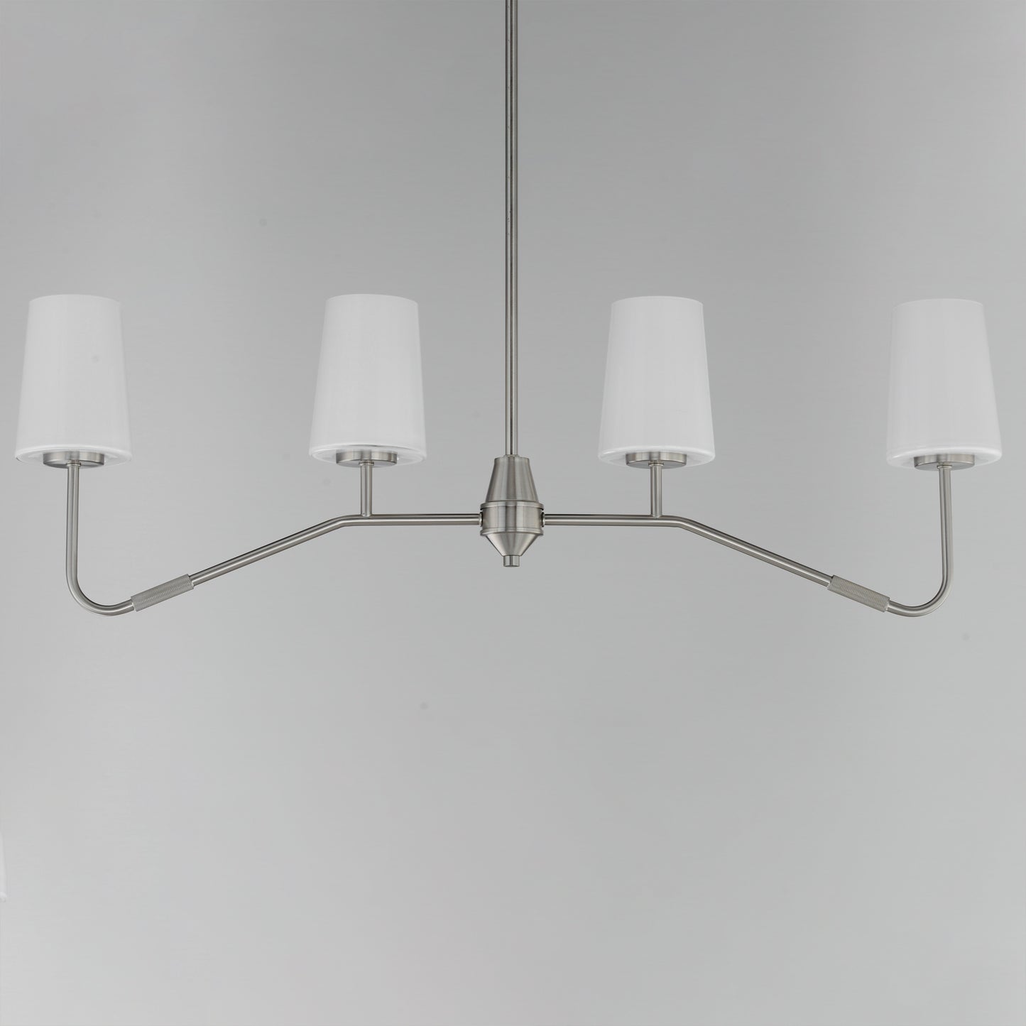 Durham 4-Light Linear Chandelier Satin Nickel by Maxim Lighting