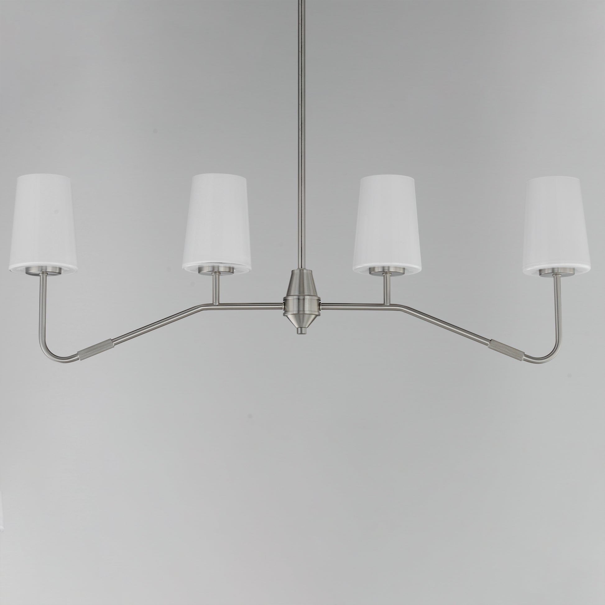 Durham 4-Light Linear Chandelier Satin Nickel by Maxim Lighting