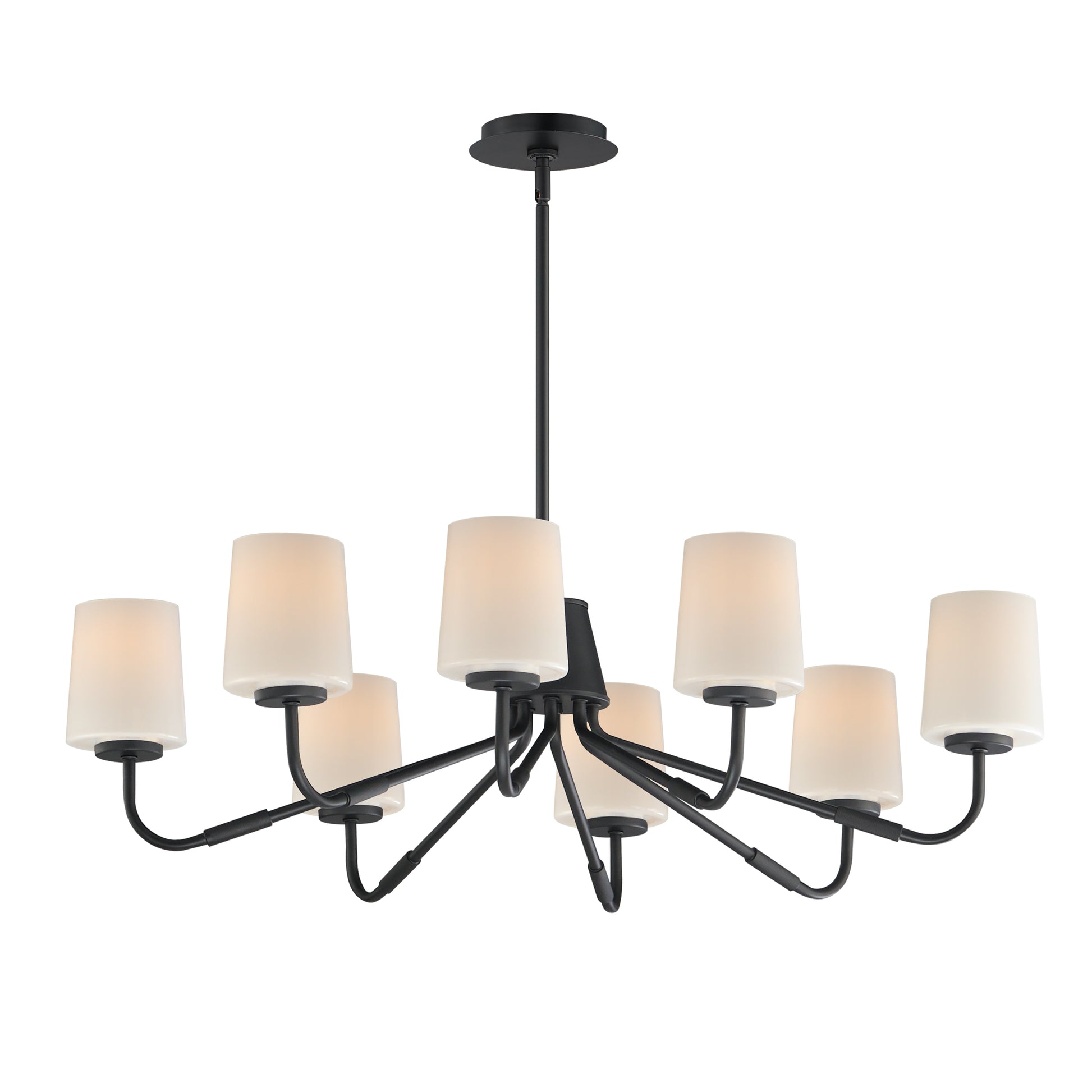 Durham 8-Light Chandelier Black by Maxim Lighting