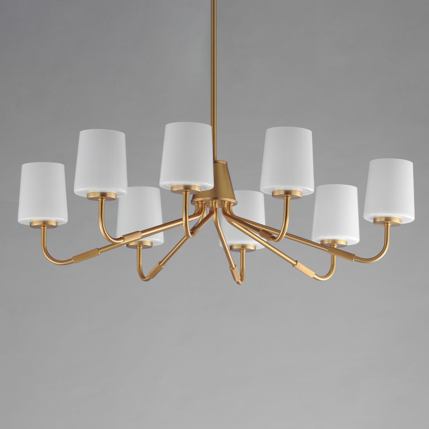 Durham 8-Light Chandelier Natural Aged Brass by Maxim Lighting