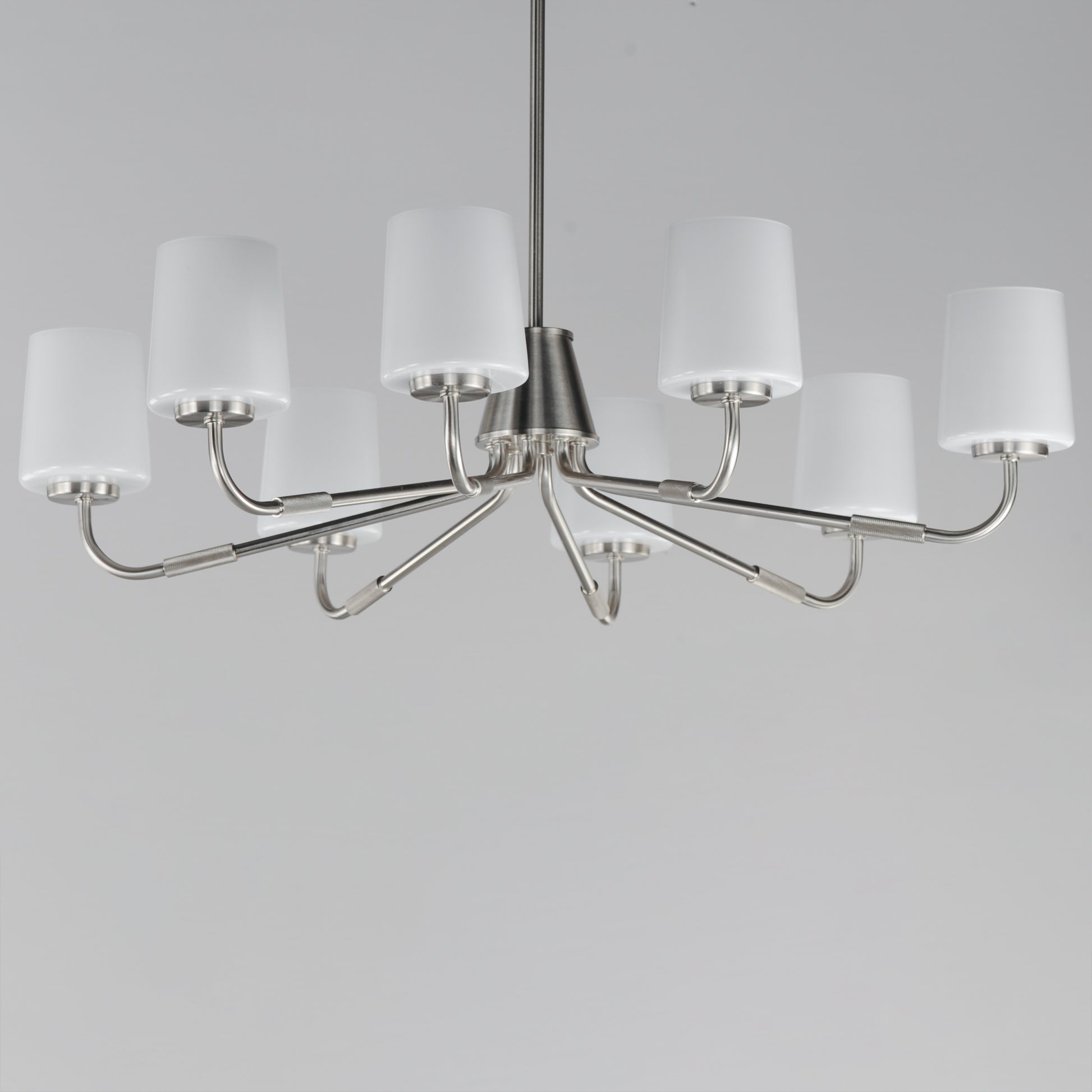 Durham 8-Light Chandelier Satin Nickel by Maxim Lighting