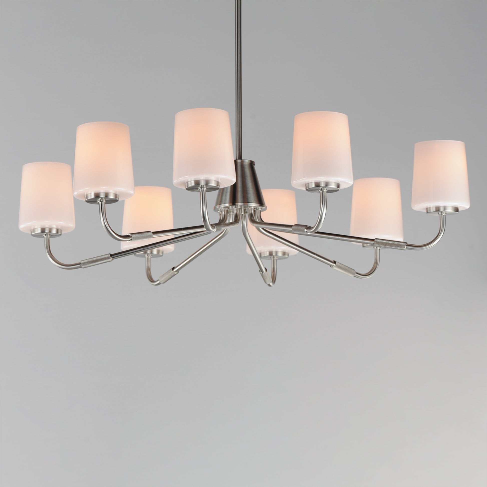 Durham 8-Light Chandelier Satin Nickel by Maxim Lighting