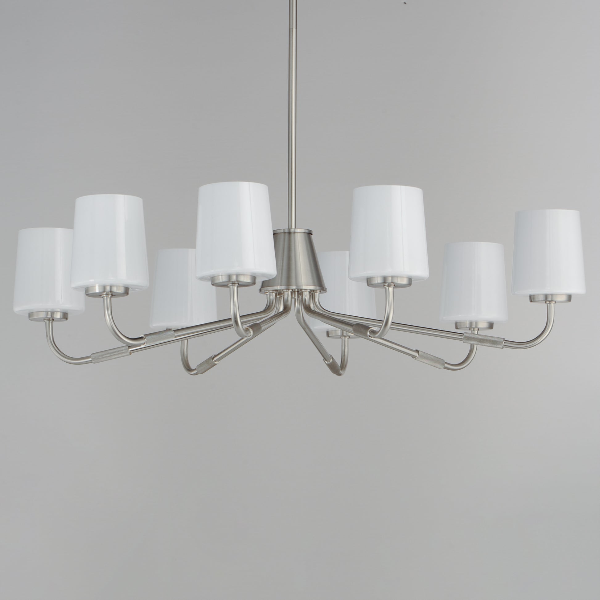 Durham 8-Light Chandelier Satin Nickel by Maxim Lighting