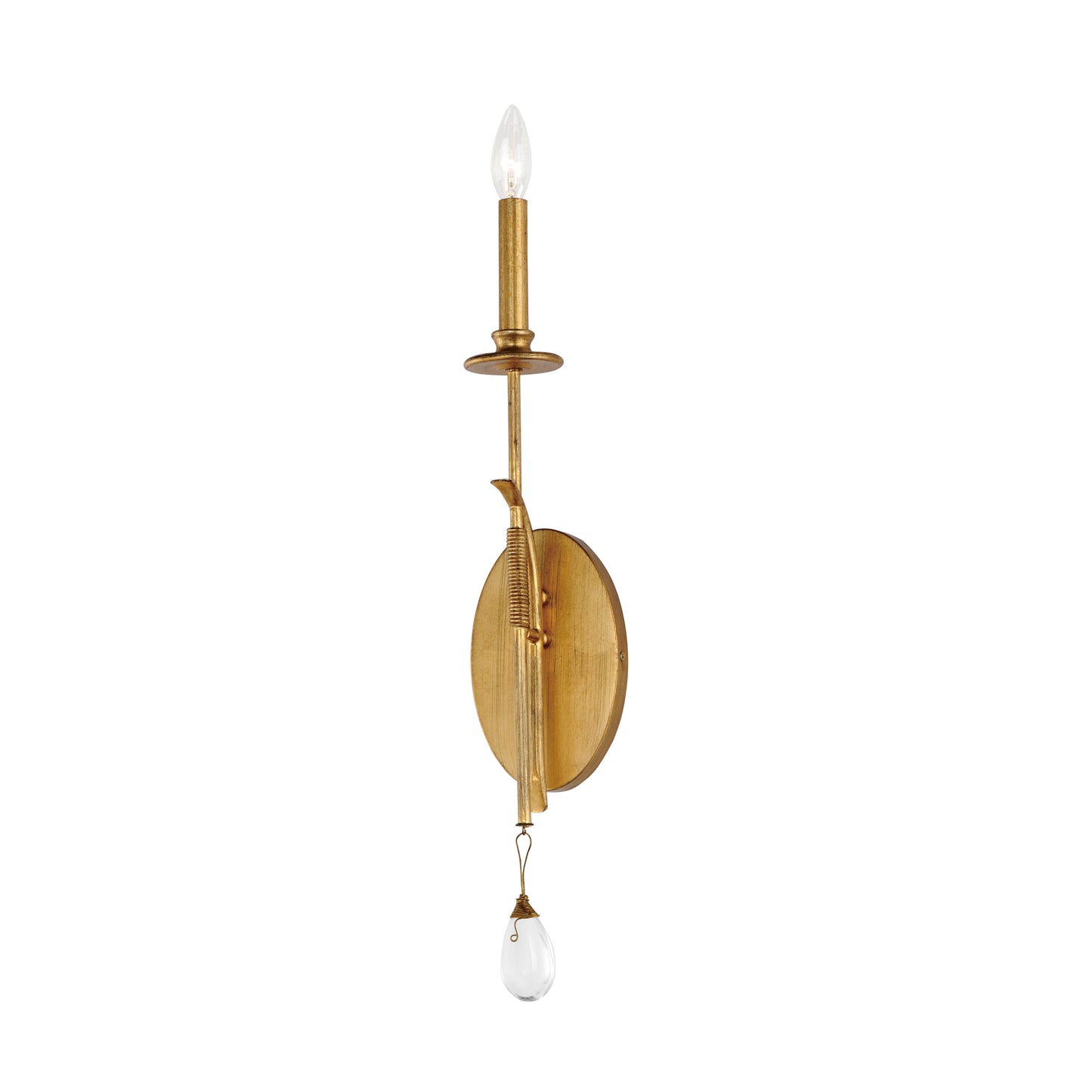 Eden Sconce Charcoal Gold Leaf by Maxim Lighting