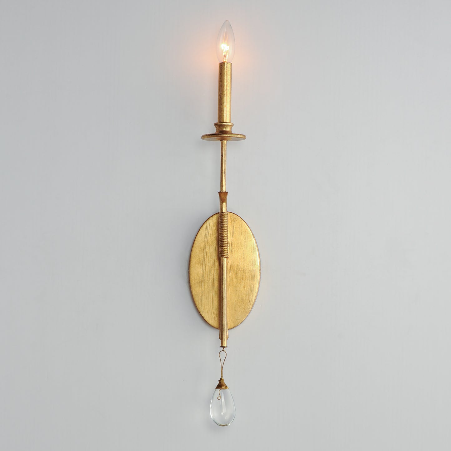 Eden Sconce Charcoal Gold Leaf by Maxim Lighting