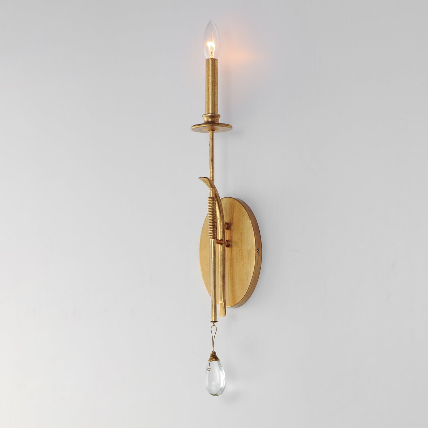 Eden Sconce Charcoal Gold Leaf by Maxim Lighting