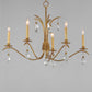Eden 5-Light Chandelier Charcoal Gold Leaf by Maxim Lighting