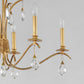 Eden 5-Light Chandelier Charcoal Gold Leaf by Maxim Lighting