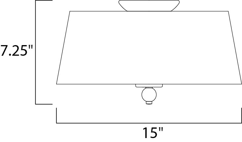 Rondo 3-Light Flush Mount Polished Nickel by Maxim Lighting