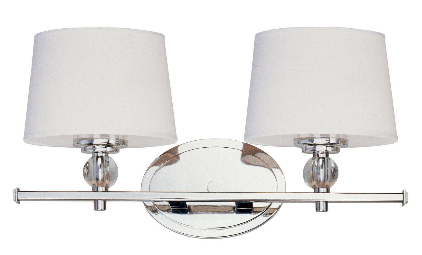 Rondo 2-Light Bath Vanity Polished Nickel by Maxim Lighting